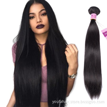 Virgin Human Hair Bundles Wholesale Luxury Brazilian Cuticle Aligned Straight Remy Hair Indian Hair All Colors